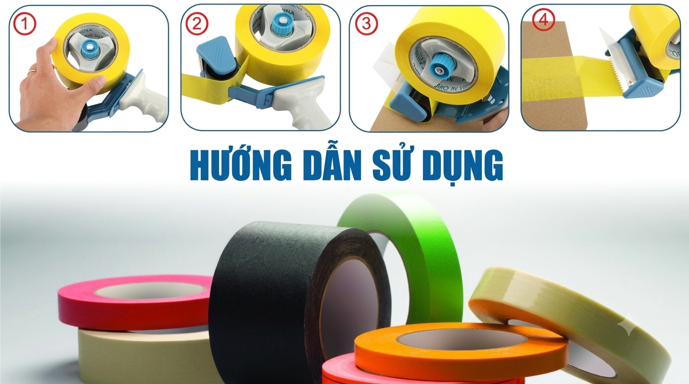 Hướng dẫn sử dụng băng keo đúng cách
