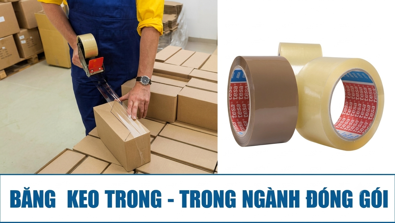 Băng keo trong đóng thùng carton