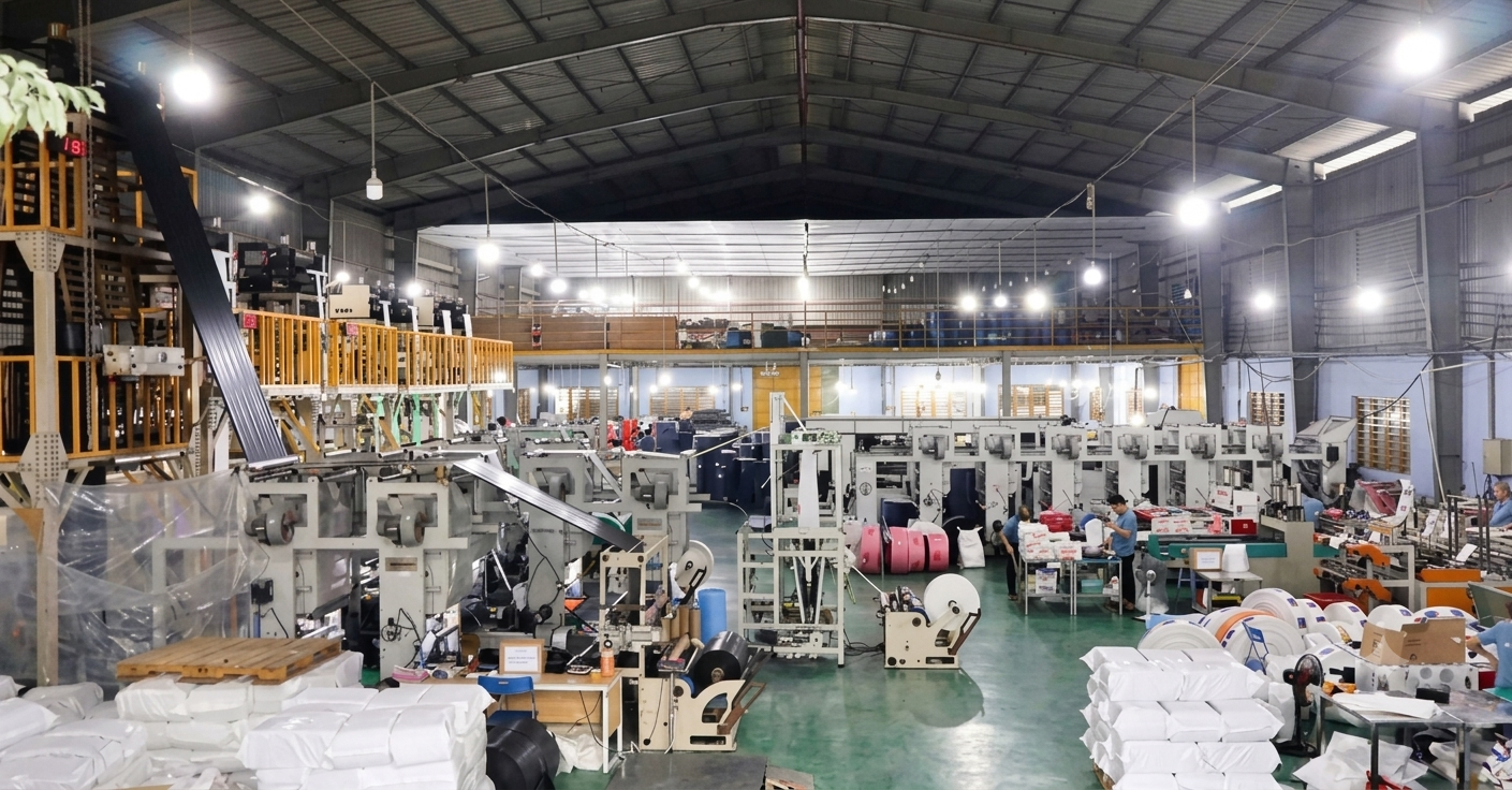 Quy mô xưởng sản xuất 5000m2